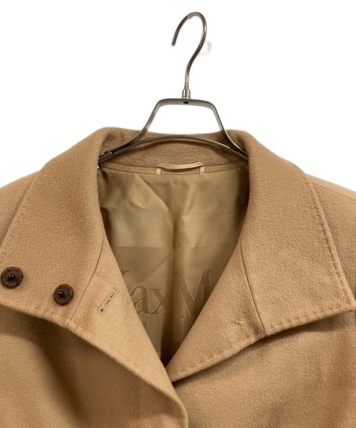 Max Mara Studio（マックスマーラ ストゥディオ）MAX MARA STUDIO (マックスマーラ ストゥディオ) ウールスタンドカラーコート キャメル サイズ:J44の古着・服飾アイテム