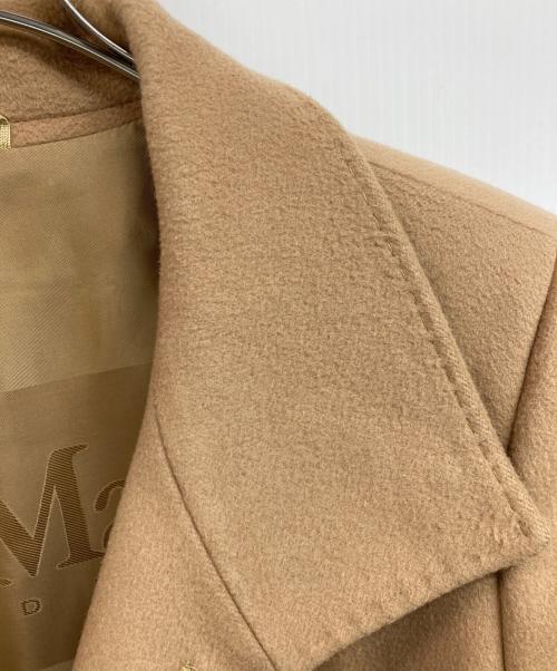 Max Mara Studio（マックスマーラ ストゥディオ）MAX MARA STUDIO (マックスマーラ ストゥディオ) ウールスタンドカラーコート キャメル サイズ:J44の古着・服飾アイテム