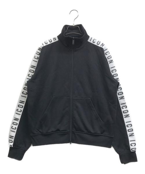 DSQUARED2（ディースクエアード）DSQUARED2 (ディースクエアード) Icon Tape Cool Raglan Fit ブラック サイズ:XS 未使用品の古着・服飾アイテム