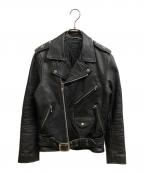SAVOY CLOTHINGサヴォイ クロージング）の古着「レザーライダースジャケット」｜34