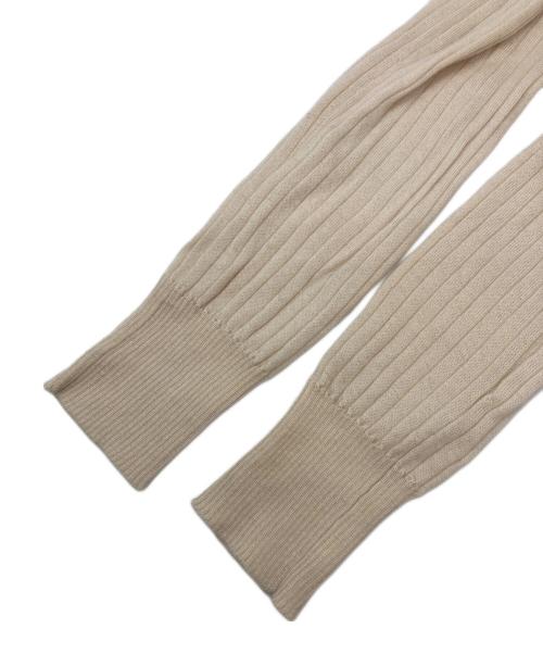 DRAWER（ドゥロワー）DRAWER (ドゥロワー) CA/SI 18G リブクルーネックニット アイボリー サイズ:1の古着・服飾アイテム