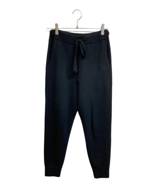 DRAWER（ドゥロワー）DRAWER (ドゥロワー) ウールカシミヤニットパンツ ブラック サイズ:1の古着・服飾アイテム