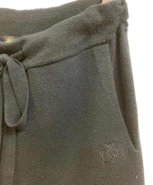 DRAWER（ドゥロワー）DRAWER (ドゥロワー) ウールカシミヤニットパンツ ブラック サイズ:1の古着・服飾アイテム