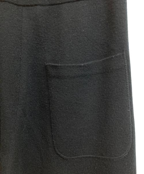 DRAWER（ドゥロワー）DRAWER (ドゥロワー) ウールカシミヤニットパンツ ブラック サイズ:1の古着・服飾アイテム