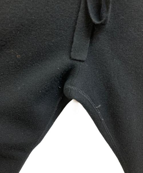 DRAWER（ドゥロワー）DRAWER (ドゥロワー) ウールカシミヤニットパンツ ブラック サイズ:1の古着・服飾アイテム
