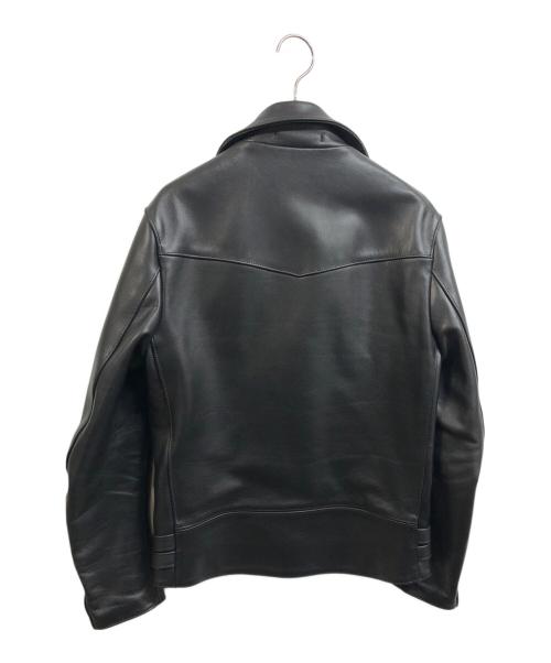 666（666）666 (666) サイドベルトライダースジャケット ブラック サイズ:36の古着・服飾アイテム