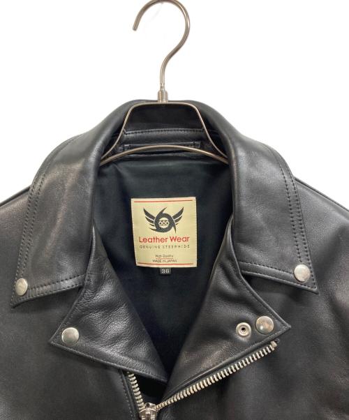 666（666）666 (666) サイドベルトライダースジャケット ブラック サイズ:36の古着・服飾アイテム