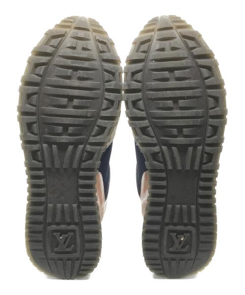 LOUIS VUITTON（ルイ ヴィトン）LOUIS VUITTON (ルイ ヴィトン) Suede Calfskin Run Away Sneakers ネイビー×ピンク サイズ:37 1/2の古着・服飾アイテム