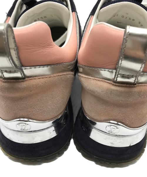 LOUIS VUITTON（ルイ ヴィトン）LOUIS VUITTON (ルイ ヴィトン) Suede Calfskin Run Away Sneakers ネイビー×ピンク サイズ:37 1/2の古着・服飾アイテム