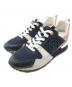 LOUIS VUITTON（ルイ ヴィトン）の古着「Suede Calfskin Run Away Sneakers」｜ネイビー×ピンク