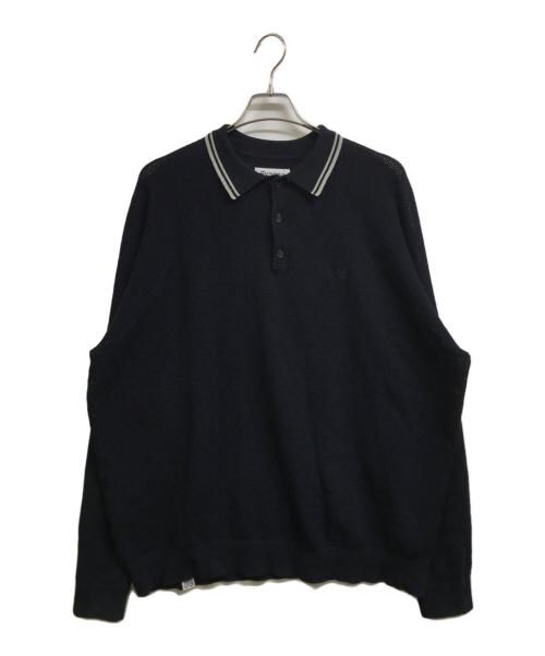 EVISEN（エビセン）EVISEN (エビセン) GIVE ME POLO ネイビー サイズ:XLの古着・服飾アイテム