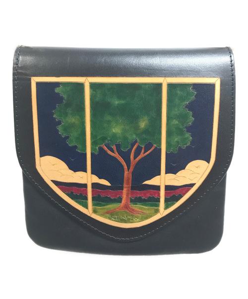 KENZO FUKUI（ケンゾー フクイ）KENZO FUKUI (ケンゾー フクイ) 和柄ショルダーバッグ ブラックの古着・服飾アイテム