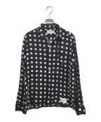 WACKO MARIAワコマリア）の古着「DOTS HAWAIIAN SHIRT L/S」｜ブラック