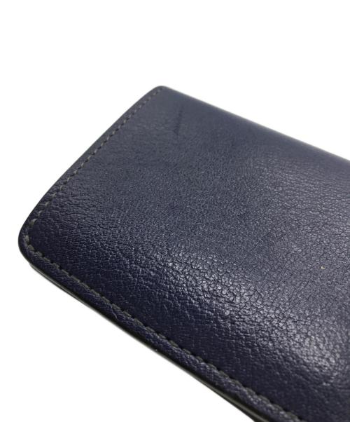 WILDSWANS（ワイルドスワンズ）WILDSWANS (ワイルドスワンズ) 2つ折り財布 ブルー×ブラックの古着・服飾アイテム