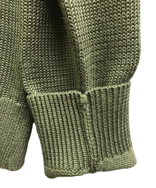 LAUREN RALPH LAUREN（ローレンラルフローレン）LAUREN RALPH LAUREN (ローレンラルフローレン) ショールカラーニット グリーン サイズ:Mの古着・服飾アイテム