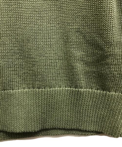 LAUREN RALPH LAUREN（ローレンラルフローレン）LAUREN RALPH LAUREN (ローレンラルフローレン) ショールカラーニット グリーン サイズ:Mの古着・服飾アイテム