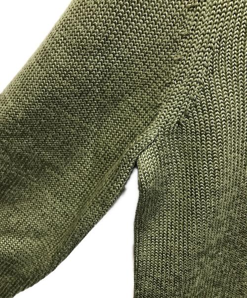 LAUREN RALPH LAUREN（ローレンラルフローレン）LAUREN RALPH LAUREN (ローレンラルフローレン) ショールカラーニット グリーン サイズ:Mの古着・服飾アイテム