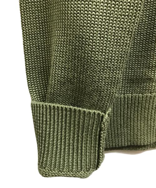 LAUREN RALPH LAUREN（ローレンラルフローレン）LAUREN RALPH LAUREN (ローレンラルフローレン) ショールカラーニット グリーン サイズ:S 未使用品の古着・服飾アイテム