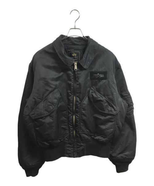 ALPHA（アルファ）ALPHA (アルファ) MA-1ジャケット ブラック サイズ:2XLの古着・服飾アイテム