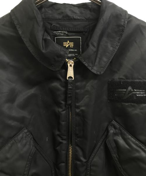 ALPHA（アルファ）ALPHA (アルファ) MA-1ジャケット ブラック サイズ:2XLの古着・服飾アイテム