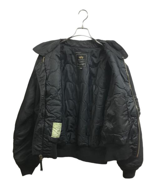 ALPHA（アルファ）ALPHA (アルファ) MA-1ジャケット ブラック サイズ:2XLの古着・服飾アイテム