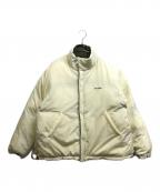 WETTEMPTウィテンプト）の古着「REVERSIBLE BICOLOR PADDING BLOUSON」｜グリーン×アイボリー