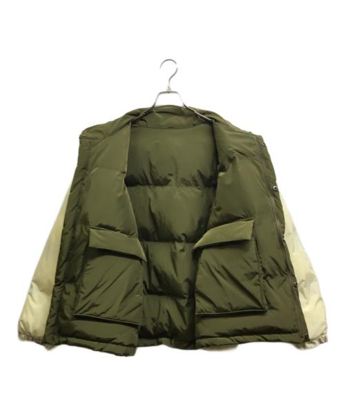 WETTEMPT（ウィテンプト）WETTEMPT (ウィテンプト) REVERSIBLE BICOLOR PADDING BLOUSON グリーン×アイボリー サイズ:Mの古着・服飾アイテム