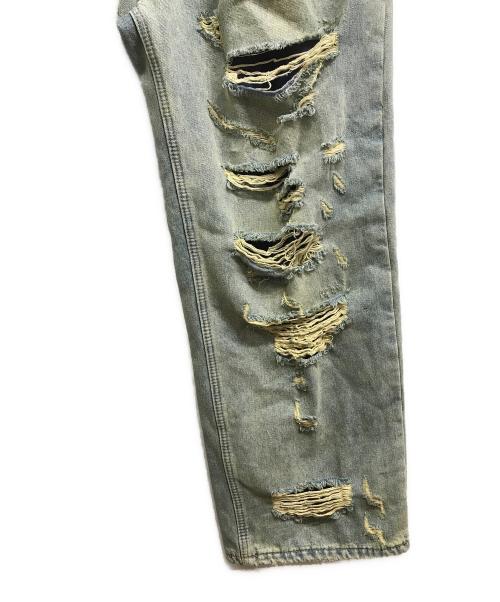 MIJKO（ミコ）MIJKO (ミコ) ダメージ加工デニムパンツ インディゴ サイズ:記載なしの古着・服飾アイテム