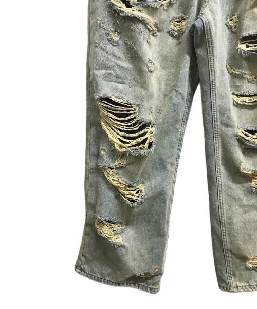 MIJKO（ミコ）MIJKO (ミコ) ダメージ加工デニムパンツ インディゴ サイズ:記載なしの古着・服飾アイテム