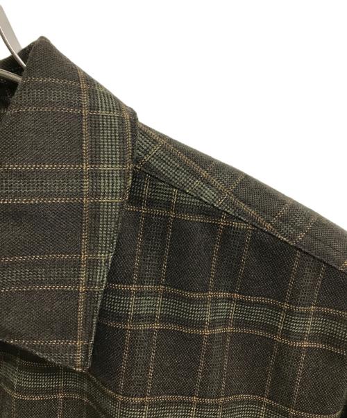 CLANE（クラネ）CLANE (クラネ) チェックポケットオーバーシャツ ブラウン サイズ:2の古着・服飾アイテム
