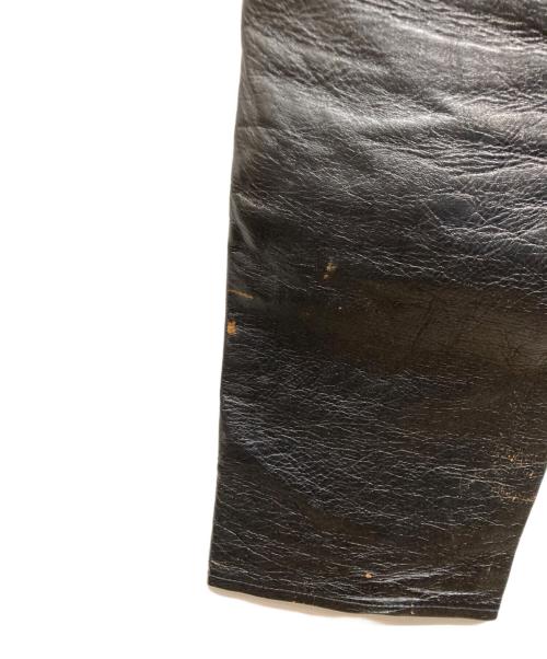 Geruga（ゲルガ）GERUGA (ゲルガ) PADDED LEATHER PANTS ブラック サイズ:W30L33.5の古着・服飾アイテム