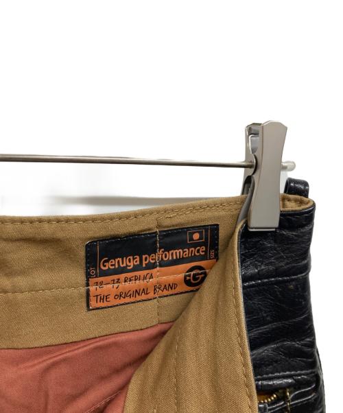 Geruga（ゲルガ）GERUGA (ゲルガ) PADDED LEATHER PANTS ブラック サイズ:W30L33.5の古着・服飾アイテム