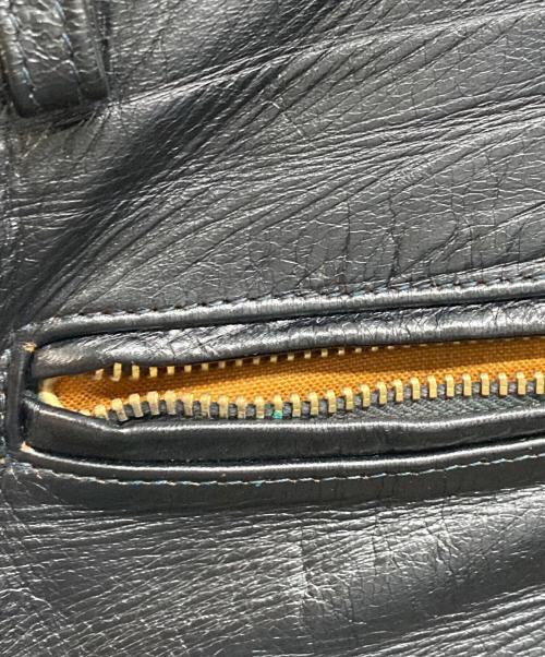 Geruga（ゲルガ）GERUGA (ゲルガ) PADDED LEATHER PANTS ブラック サイズ:W30L33.5の古着・服飾アイテム