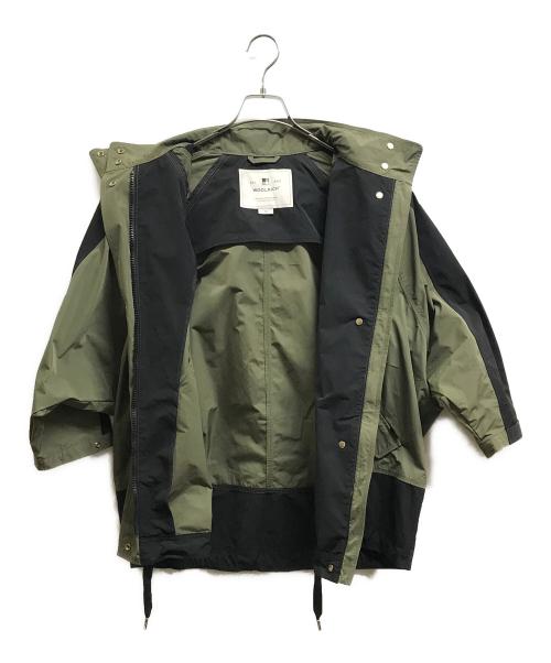 WOOLRICH（ウールリッチ）WOOLRICH (ウールリッチ) ビーバーアノラックバイカラーコクーンパーカー グリーン サイズ:Sの古着・服飾アイテム