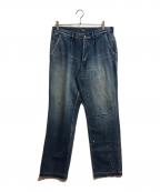 NEIGHBORHOOD×OLD JOE & Co.ネイバーフッド×オールドジョー）の古着「ペイント加工デニムパンツ」｜インディゴ