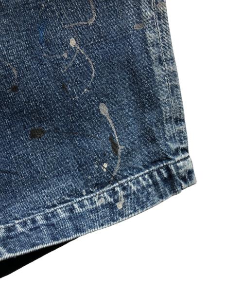 NEIGHBORHOOD（ネイバーフッド）NEIGHBORHOOD (ネイバーフッド) OLD JOE & Co. (オールドジョー) ペイント加工デニムパンツ インディゴ サイズ:Lの古着・服飾アイテム