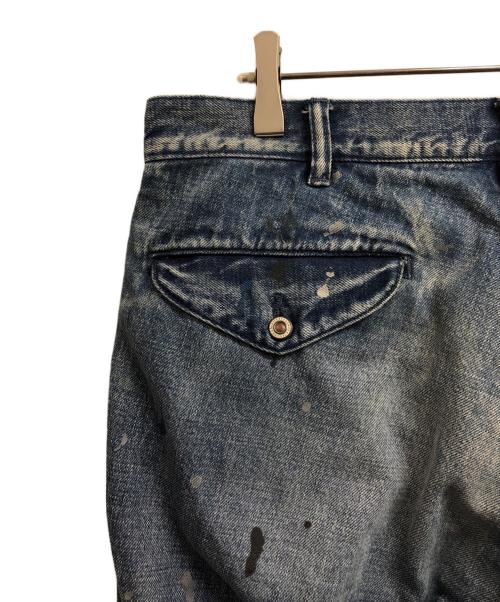NEIGHBORHOOD（ネイバーフッド）NEIGHBORHOOD (ネイバーフッド) OLD JOE & Co. (オールドジョー) ペイント加工デニムパンツ インディゴ サイズ:Lの古着・服飾アイテム