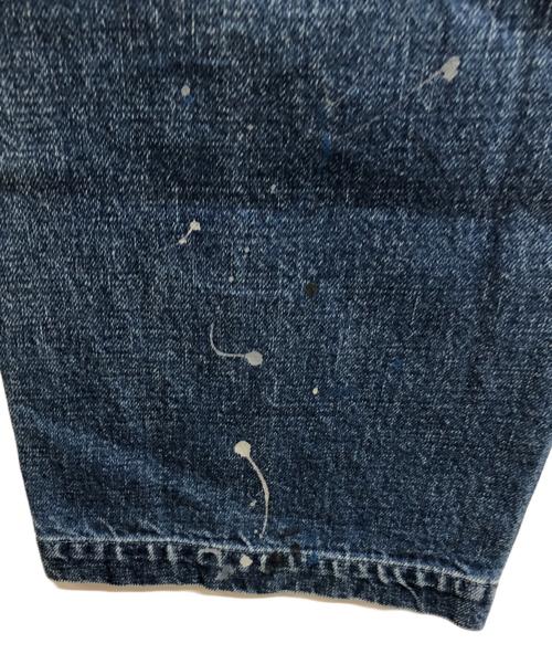 NEIGHBORHOOD（ネイバーフッド）NEIGHBORHOOD (ネイバーフッド) OLD JOE & Co. (オールドジョー) ペイント加工デニムパンツ インディゴ サイズ:Lの古着・服飾アイテム