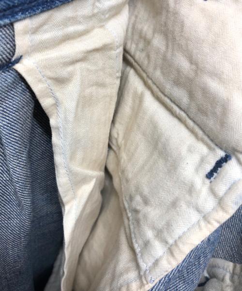 NEIGHBORHOOD（ネイバーフッド）NEIGHBORHOOD (ネイバーフッド) OLD JOE & Co. (オールドジョー) ペイント加工デニムパンツ インディゴ サイズ:Lの古着・服飾アイテム
