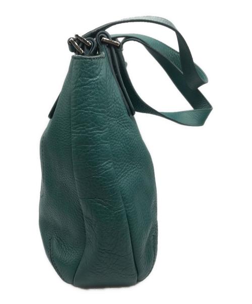 HIROFU（ヒロフ）HIROFU (ヒロフ) レザートートバッグ グリーンの古着・服飾アイテム