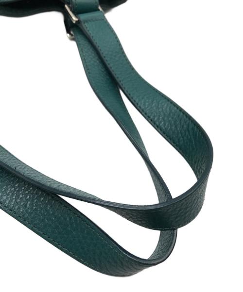 HIROFU（ヒロフ）HIROFU (ヒロフ) レザートートバッグ グリーンの古着・服飾アイテム