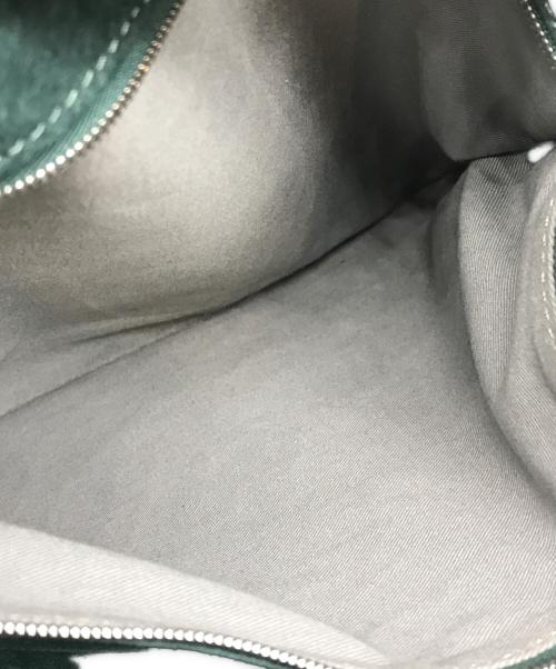 HIROFU（ヒロフ）HIROFU (ヒロフ) レザートートバッグ グリーンの古着・服飾アイテム