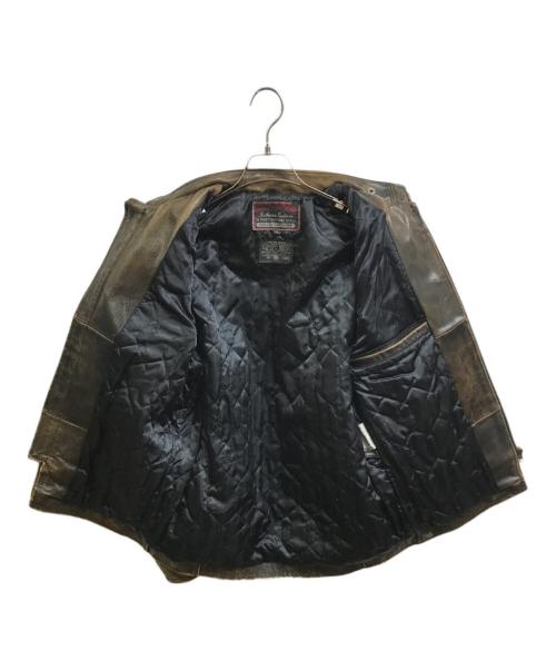 DOG FIGHT RAG（ドッグファイト）DOG FIGHT RAG (ドッグファイト) ライダースジャケット ブラウン サイズ:Sの古着・服飾アイテム