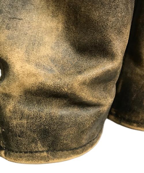 DOG FIGHT RAG（ドッグファイト）DOG FIGHT RAG (ドッグファイト) ライダースジャケット ブラウン サイズ:Sの古着・服飾アイテム