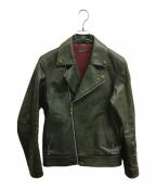 LOST CONTROLロストコントロール）の古着「Horse Hide Riders」｜グリーン