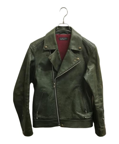 LOST CONTROL（ロストコントロール）LOST CONTROL (ロストコントロール) Horse Hide Riders グリーン サイズ:3の古着・服飾アイテム