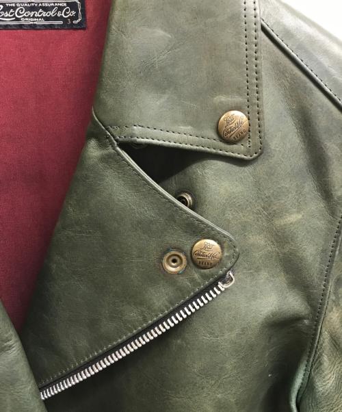 LOST CONTROL（ロストコントロール）LOST CONTROL (ロストコントロール) Horse Hide Riders グリーン サイズ:3の古着・服飾アイテム