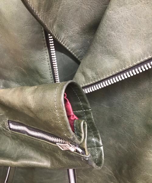 LOST CONTROL（ロストコントロール）LOST CONTROL (ロストコントロール) Horse Hide Riders グリーン サイズ:3の古着・服飾アイテム