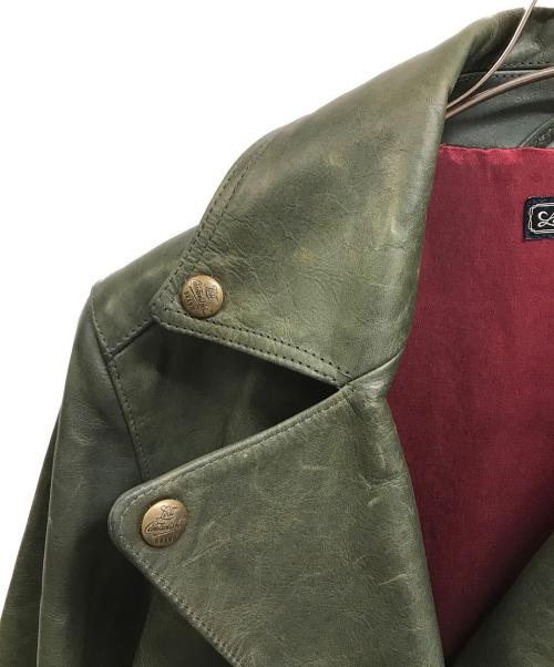 LOST CONTROL（ロストコントロール）LOST CONTROL (ロストコントロール) Horse Hide Riders グリーン サイズ:3の古着・服飾アイテム