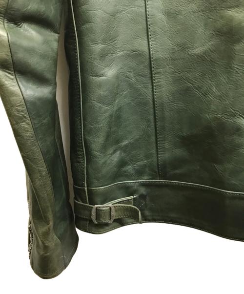 LOST CONTROL（ロストコントロール）LOST CONTROL (ロストコントロール) Horse Hide Riders グリーン サイズ:3の古着・服飾アイテム